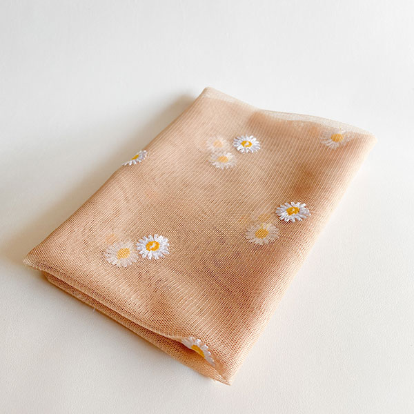 روسری توری بابونه نباتی