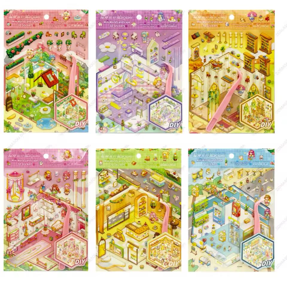 استیکر دنیای کوچولو ایزومتریک